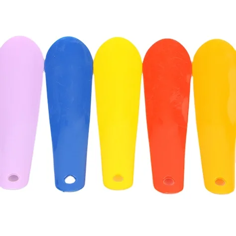 Colorful  short shoehorn, men women children shoe lifter help wear shoes plastic shoe horn customized logo- PH06AE