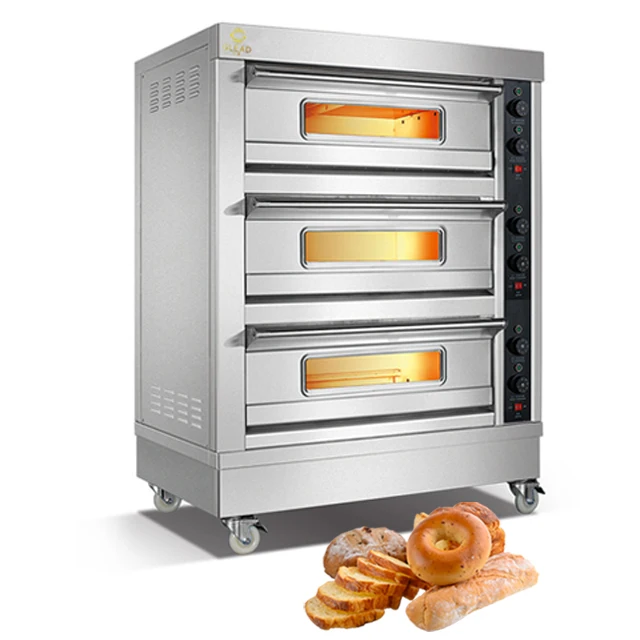 cake and bread baking equipment 3 deck 6 trays oven double tray baking equipment gas ovens in pakistani rupees baking oven