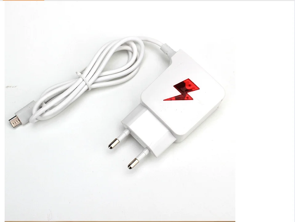 
Professional 2 USB travel adapter mobile phone charger V8 micro usb TYPE-C IOS with cable flash LED light 