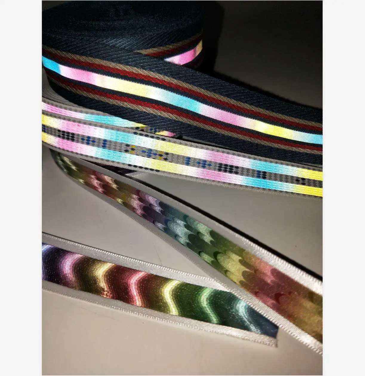 40MM Manufacture Custom Printed Nylon Woven Reflective Webbing For Clothing Adapt to various uses