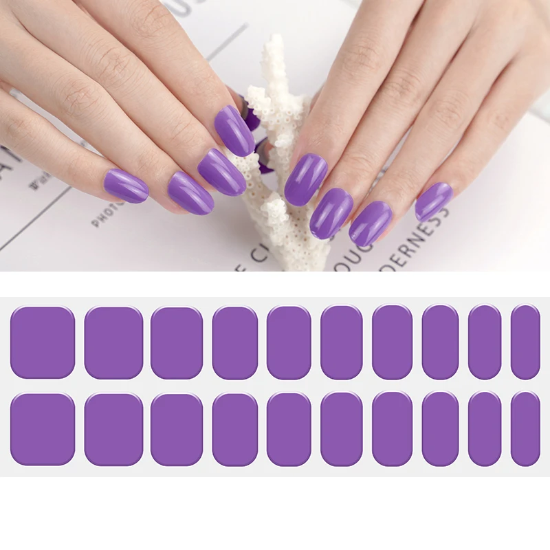 New Arrival Factory Price Uv gel Chameleon UV Gel Nail Art Wraps Semi Cured Gel Varnish Nail Polish Stickers With Light