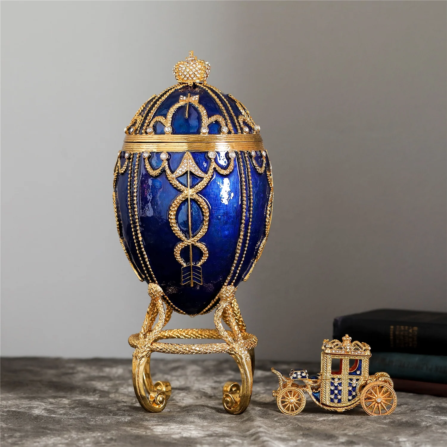 QIFU new products large faberge egg for home decoration