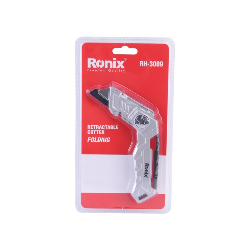 Ronix Knife Cutter RH-3009 Sk2 Paper Cutter Knife Metal Holder Professional Office Cutting Tools Holder Blades Pocket Knife