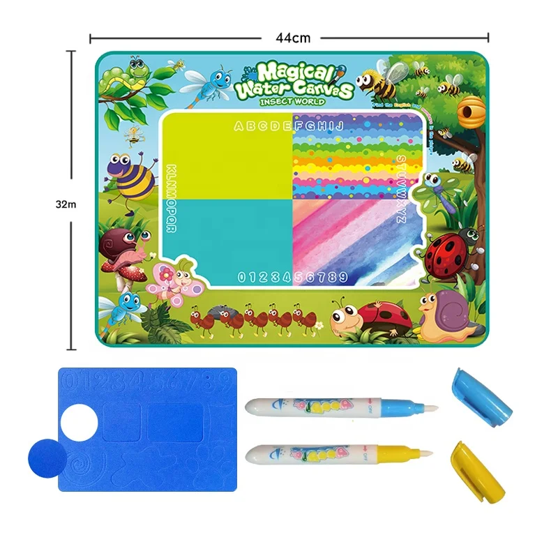 Preschool Toy Small Size Magical Doodle Water Board Reusable Painting Writing Drawing Mat Toy For Kids