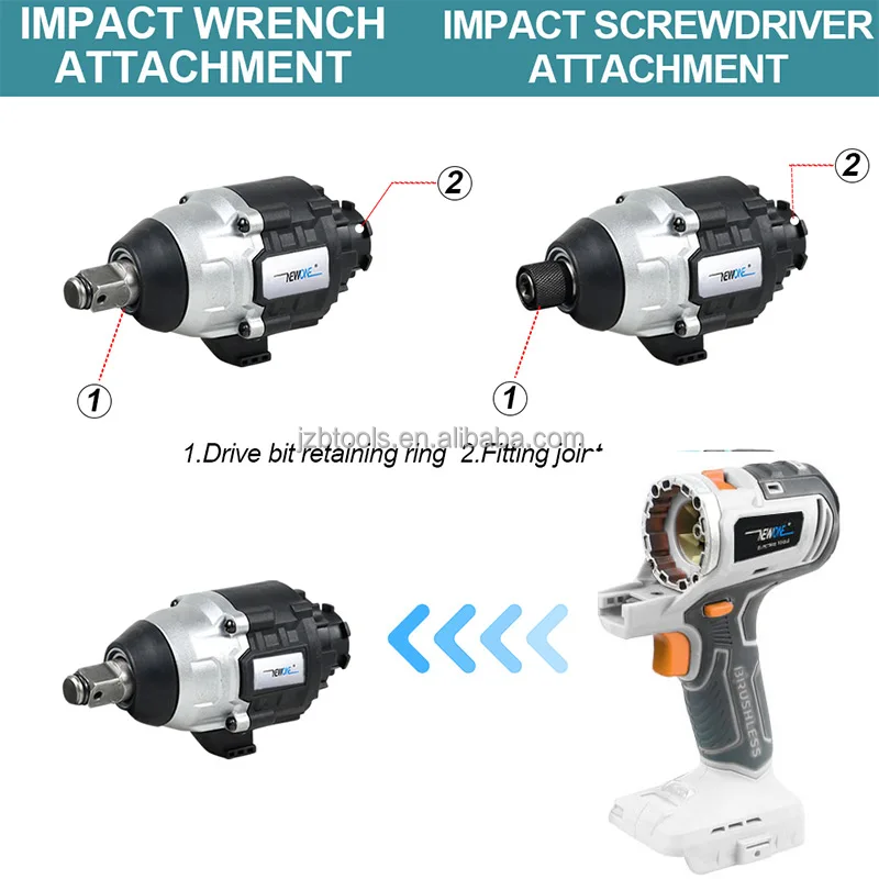 NEWONE 18V Power Tool Electric Screw Driver for Makita 18V Battery Cordless Brushless Electric Screwdriver 1/4 inch Power Tools