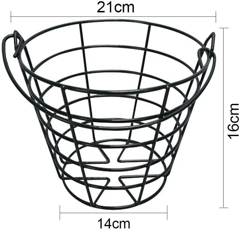 Golf Ball Basket with Handle for Driving Range, Holds 100 Balls