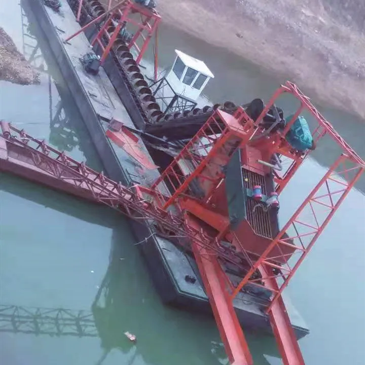 China bucket chain type sand/gold dredger with low price for sale