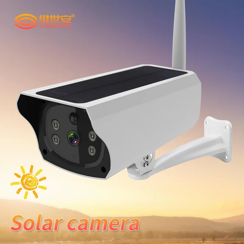 VESAFE продвижение CCTV безопасность Солнечная энергия наружная 1080P WIFI IP