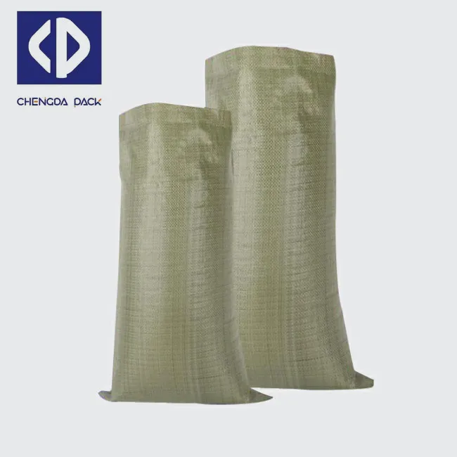 Grey Green Color Pp Woven Bag Postal Polypropylene Waste Woven Sacks Parcel Bag