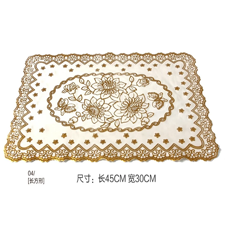 Gold Sparkle PVC Kitchen Heat Resistant Tablemat