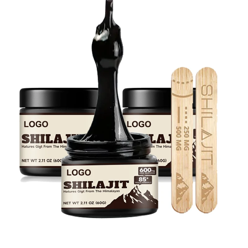 OEM Shilajit Cream Paste Supplement multiple Minerals Fulvic Acid Shilajit Resin Pure Himalayan shilajit resin