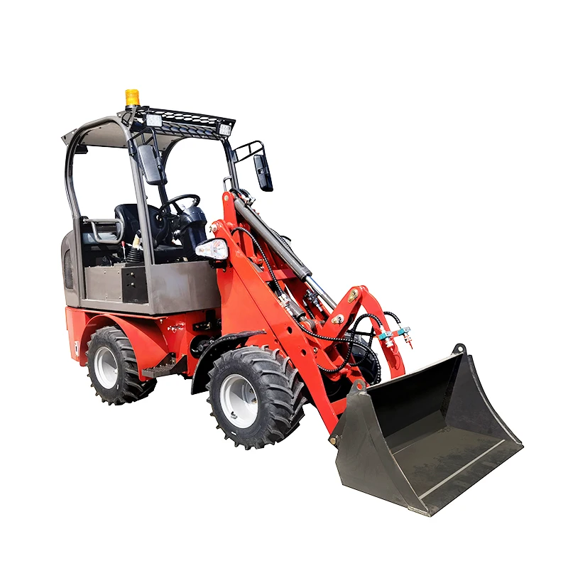 Mini wheel loader 600kg 1000kg Small Wheel Skid Steer Loader Payloader for sale with CE