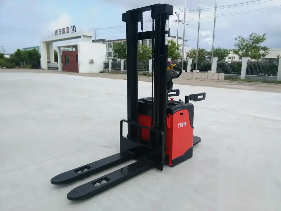 Lifting Stacker 0.5 Ton 1 Ton 500 Kg 1000 Kg Semi Full Electric Self Loading Forklift With Single Mast