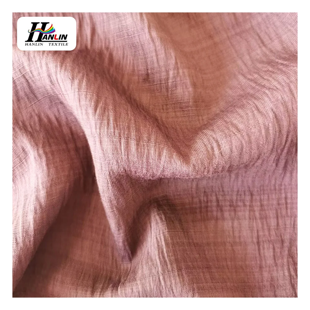 Best Quality China Manufacturer Nylon Rayon Linen Fabric Crinkle Crepe Linen Fabric