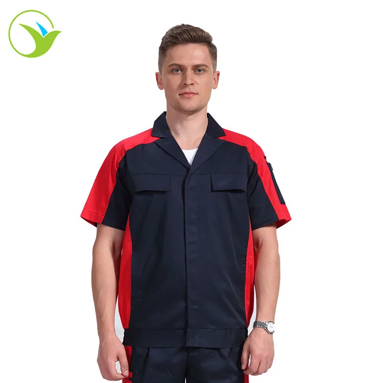 
Wholesale Professional Automobile Men Overalls High Waisted Summer Workwear Uniform 