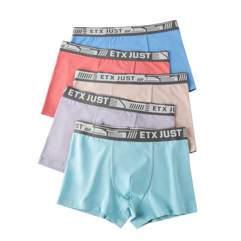 130-180cm young teen boys your own brand shorts bamboo viscose underwear designer boxers for men