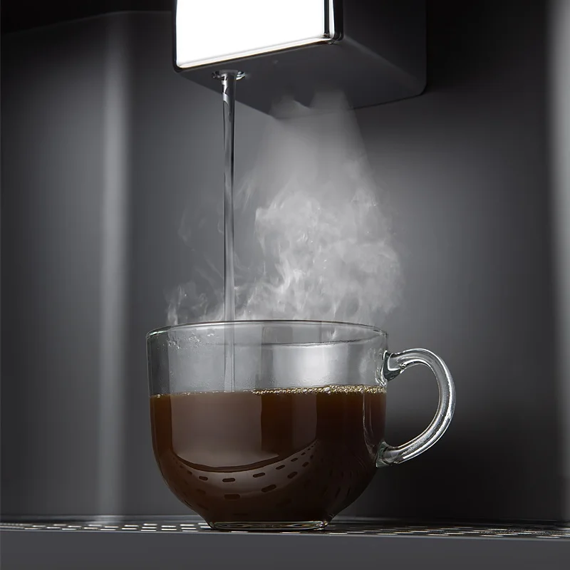 Compressor refrigeration instant cooling/instant heating LED touch screen embedded high flow cold and hot water dispenser