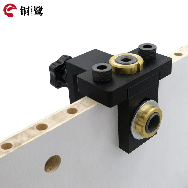 KEGRET 6/8/10mm Drill 3 in 1 Locator Hole Puncher Positioning Opener Carpentry Woodworking Tools Wood Doweling Jig