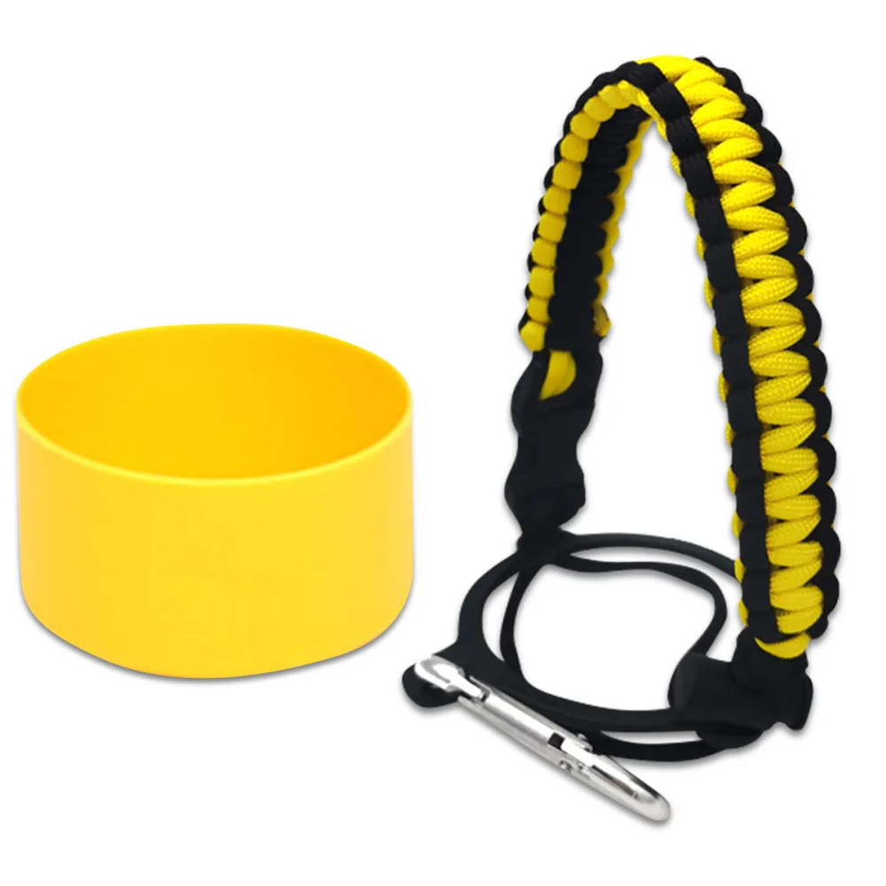 Держатель для бутылки C696, силиконовый шнур для бутылки с зонтиком, 40 унций, ручка для бутылки, ремешок для выживания