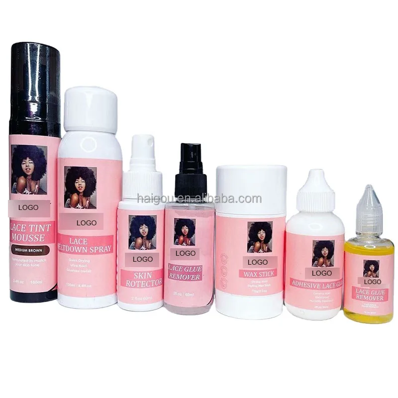 OEM Lace Tint Spray Edge Control Private Label Lace Glue Watermelon Hair Lace Glue Pen Kit