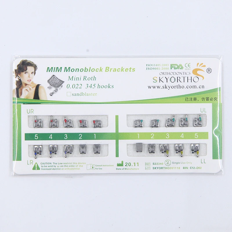 
Monoblock Bracket Mini Roth materiales dentales 