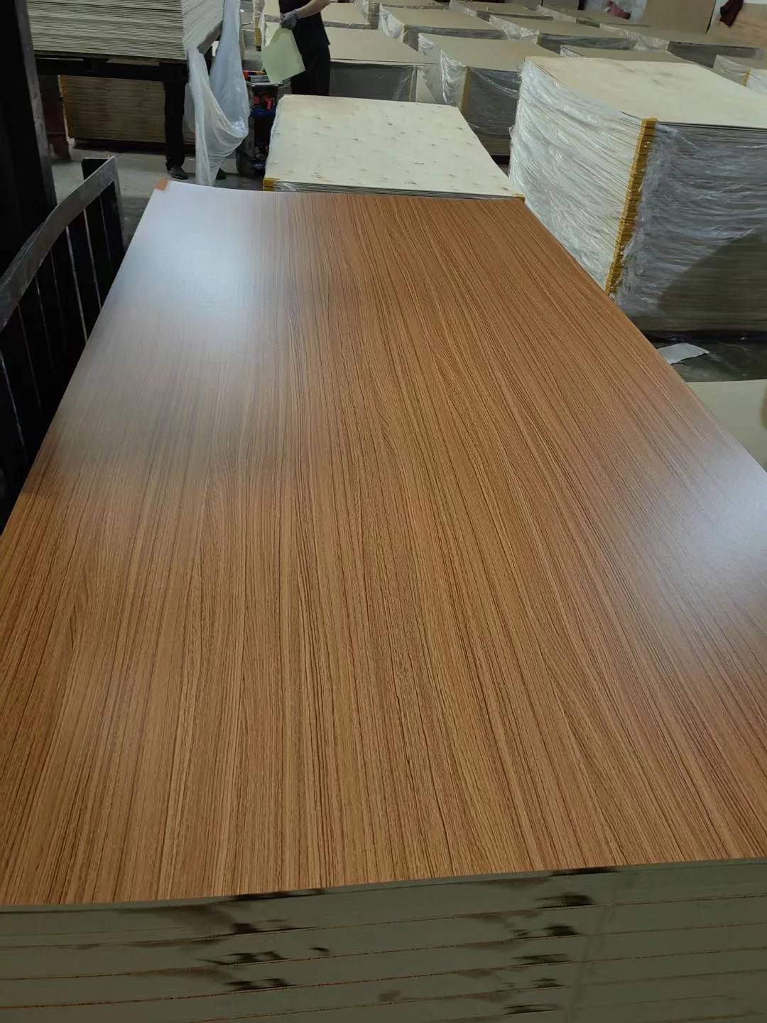 Melamine mdf ,door skin hdf,Various Wood Grain Color Can Choose White Wood Grain melamine Board Color