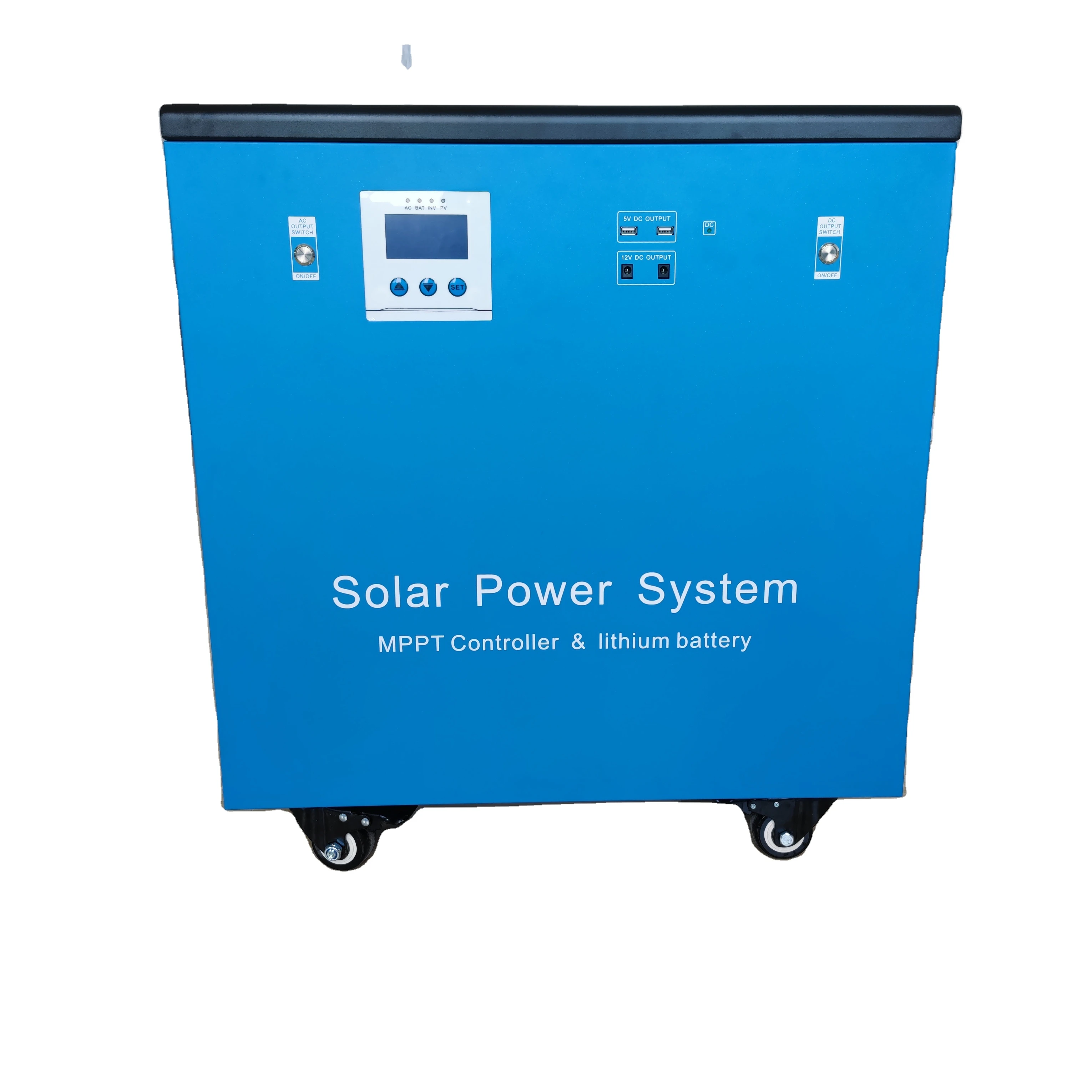 L-48V6000W All-In-One Stackable Machine Lithium Battery System Inverter Control Communication Port Hybrid Grid with Cabinet