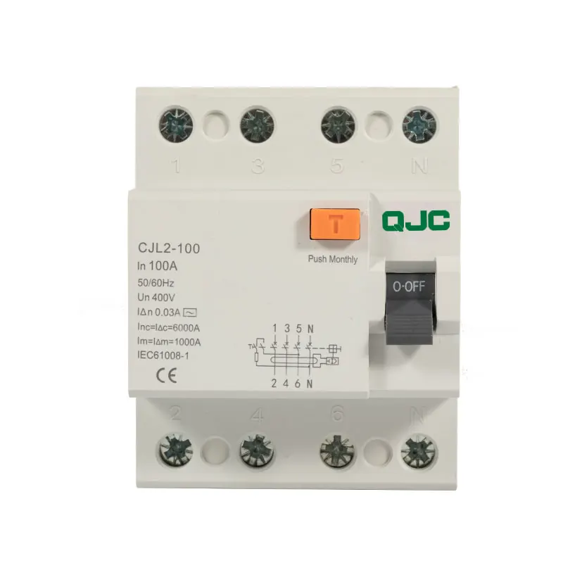  CJL2-100-100A остаточный ток Автоматический выключатель mcb mccb rccb elcb низкого напряжения УЗО Авто rec автоматический самостоятельно повторного