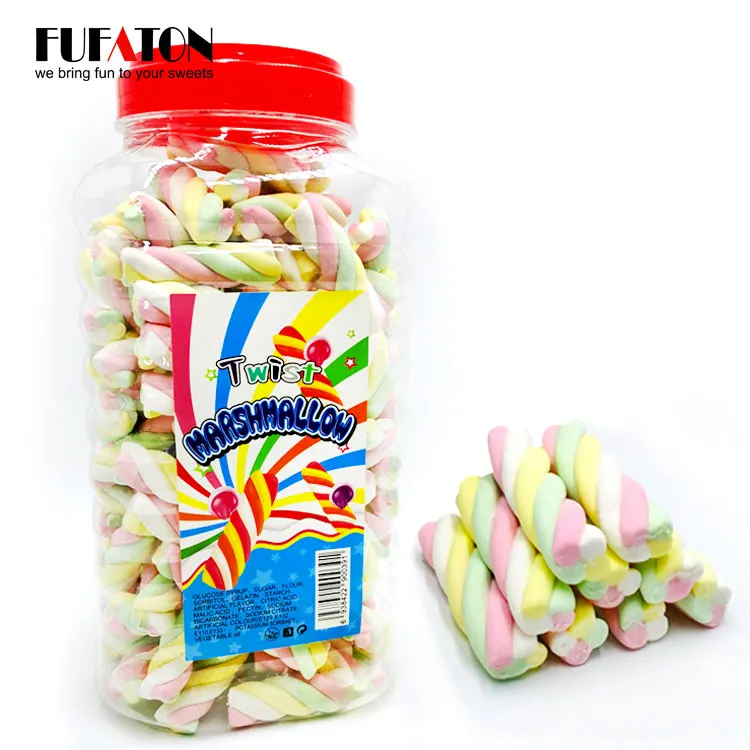 Fruit flavored noodle shaped beef gelatin fish gelatin marshmallow candy