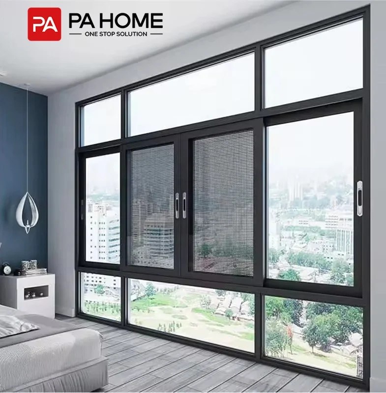PA french energy efficient smart sash aluminum sliding glass window