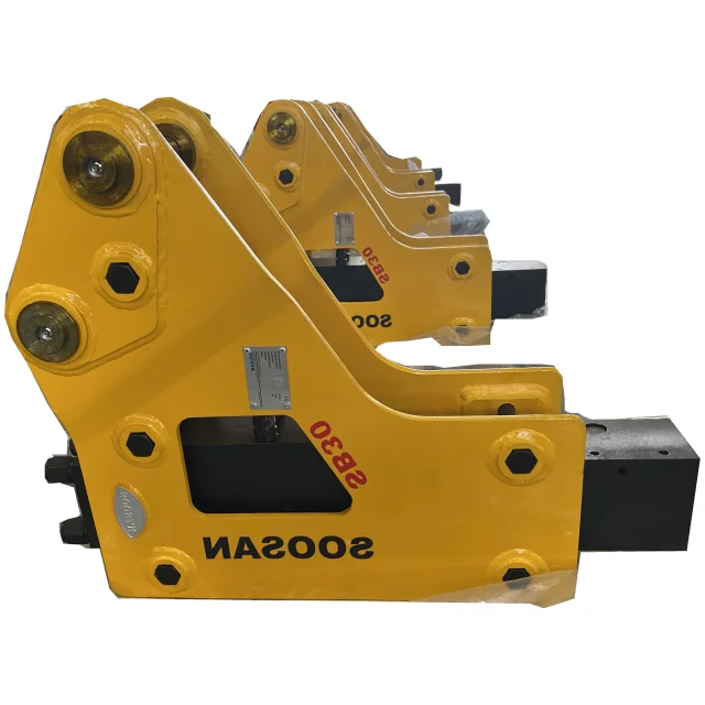 Manufacturer Supplier  Hydraulic Breakers SOOSAN  SB 30 SIDE Type With Chisel 140mm For Excavator 18 to 26 Tons