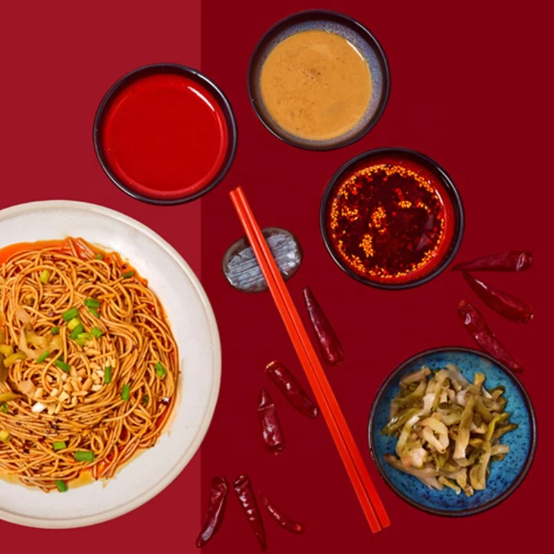 
Healthy and nutritious 2 minute noodles with sauces 