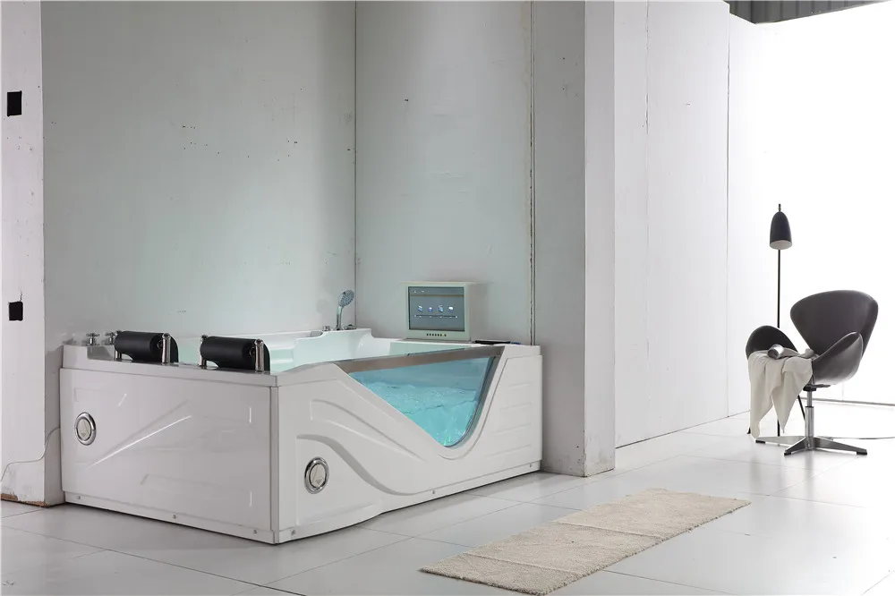 WOMA Q325M luxury whirlpool air spa jetted hydro massage bath bath tub  with  video TV