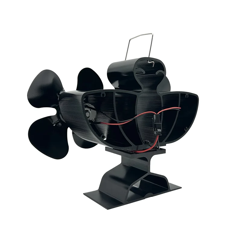 EJ dual head energy saving fan stove ventilation fan heat powered wood stove fan