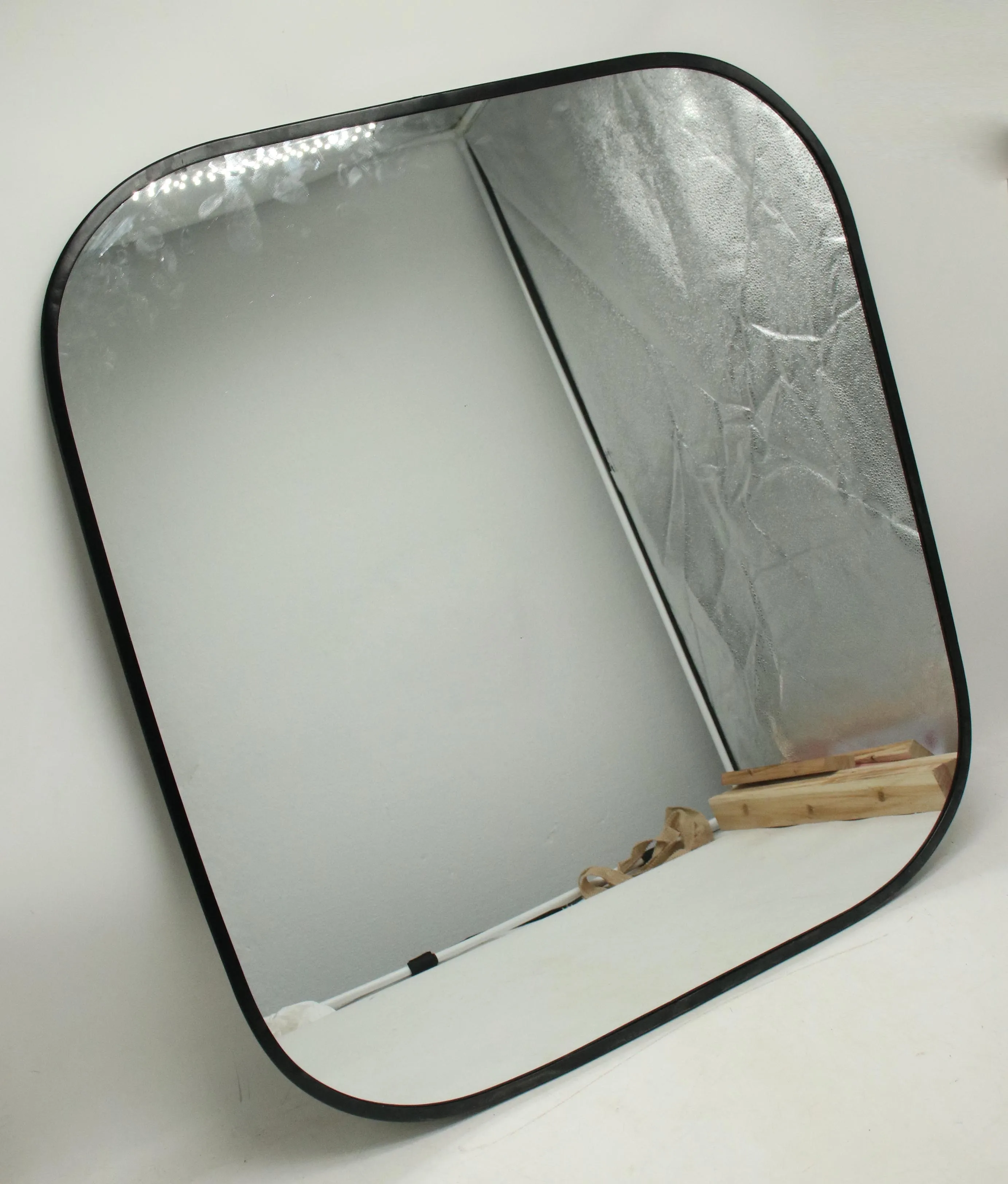 Wall Mirror Modern Decorative Metal Frame Hanging Square Porch Dining Room Living Room Home Furniture Mirror