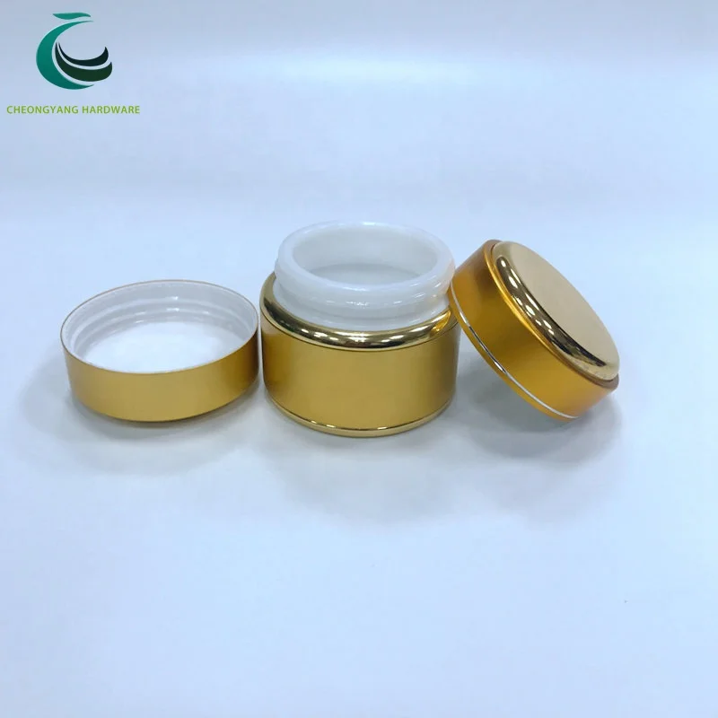 eco friendly 1oz 30g empty gold cheap cosmetic printing containers packaging aluminium body butter jar