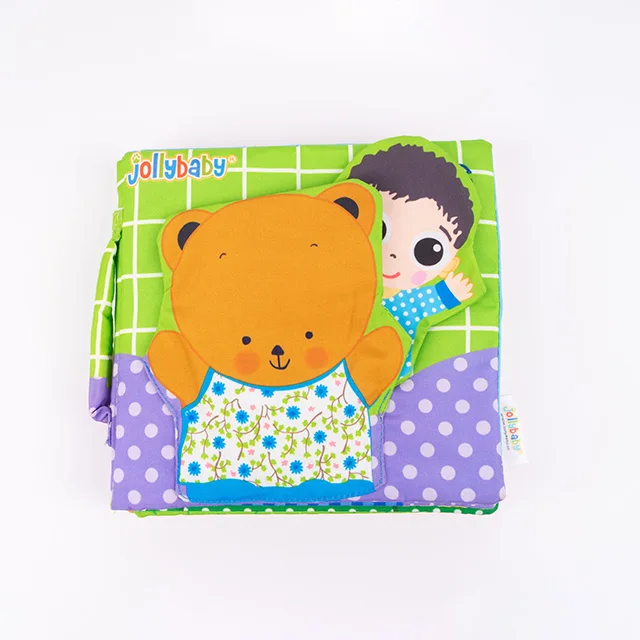 Jollybaby Baby Cartoon Cloth Book  Four Style Infant Early Education Cloth Book for kids fun cartoon flip story book