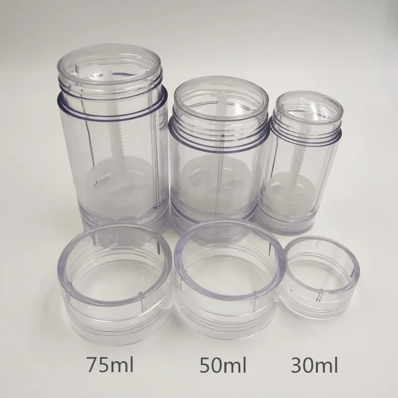 Cosmetic Packaging Private Label PCR Eco Empty 75g Round Roll On Bottle Container Cosmetic Packaging Deodorant Stick