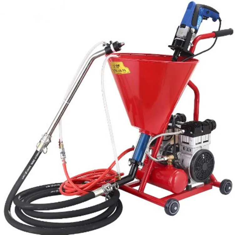 High Pressure two gun concrete putty spraying plastering machine for wall