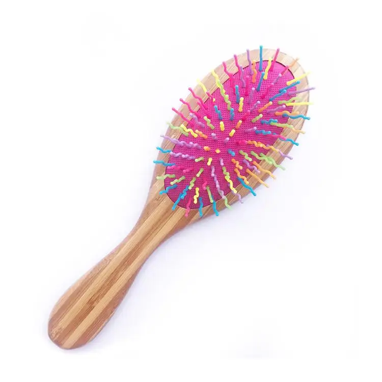 Factory Price Natural Hair Brushes Soft Round Professional Comb Bamboo Hair Brush