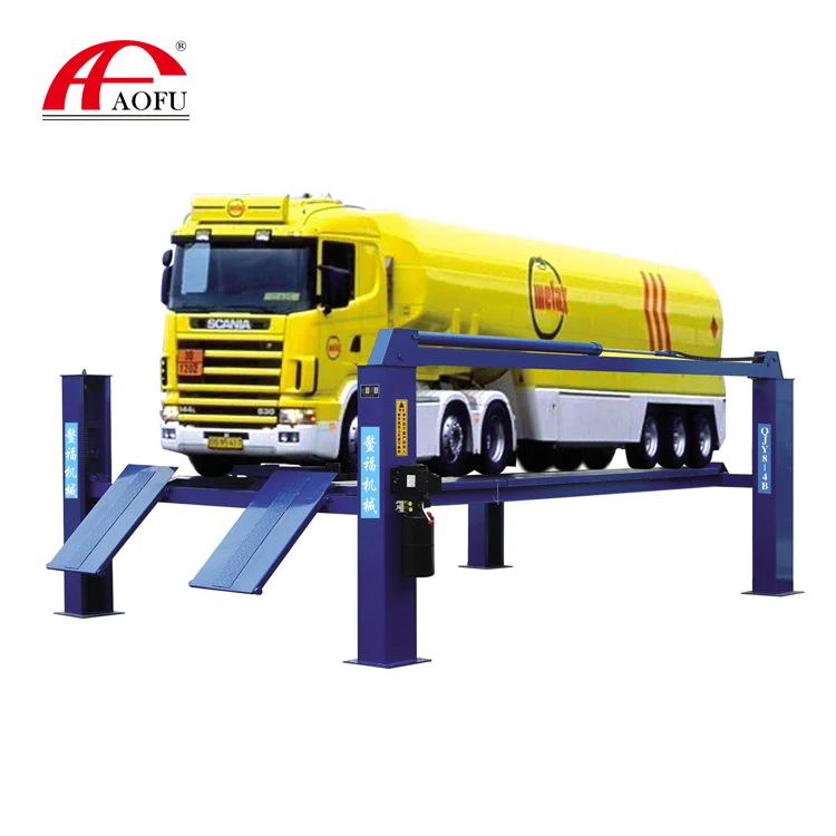
China Aofu car lift platform hydraulic car jack lift with blue 