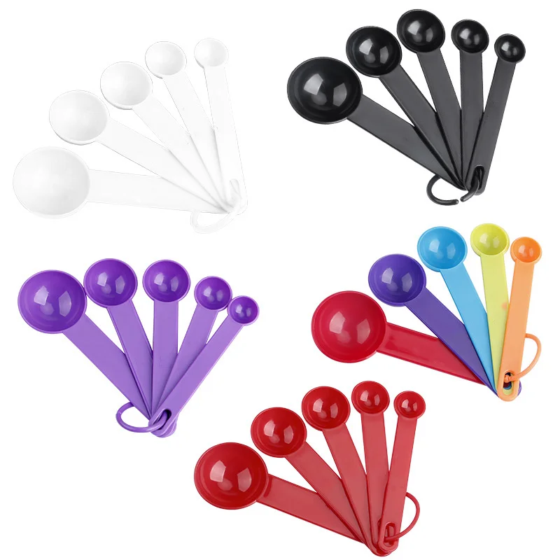 PP 5-piece measuring spoon Baking utensils with scale measuring salt milk powder spoon Measuring spoon Kitchen gadgets