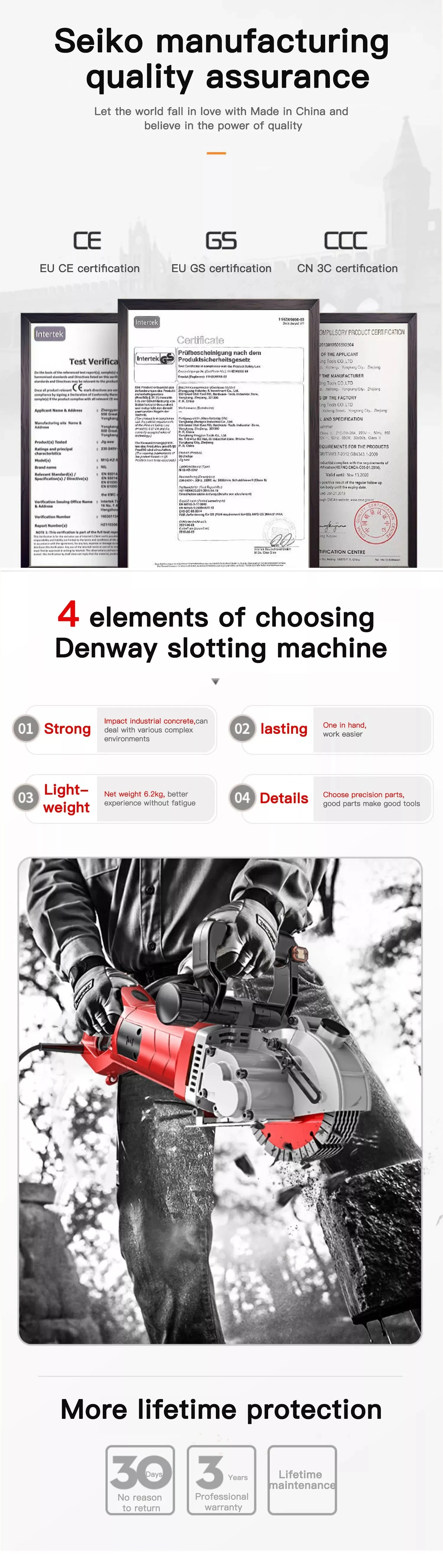 Многофункциональный станок для резки пазов, автоматический лазерный прицел, мощный станок для резки стен