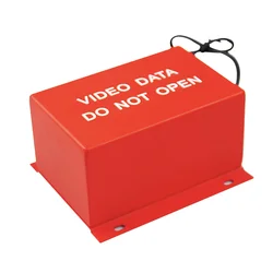 Citops Bright Red Color Protected Document Data Storage Boxes Car Black Box Safe Box Fireproof Waterproof For Vehicle Mobile DVR
