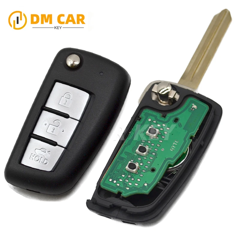 Flip car key fob 3buttons for Nissan Sylphy Rogue 433MHz PCF7961M 4A Chip remote folding key CWTWB1G767
