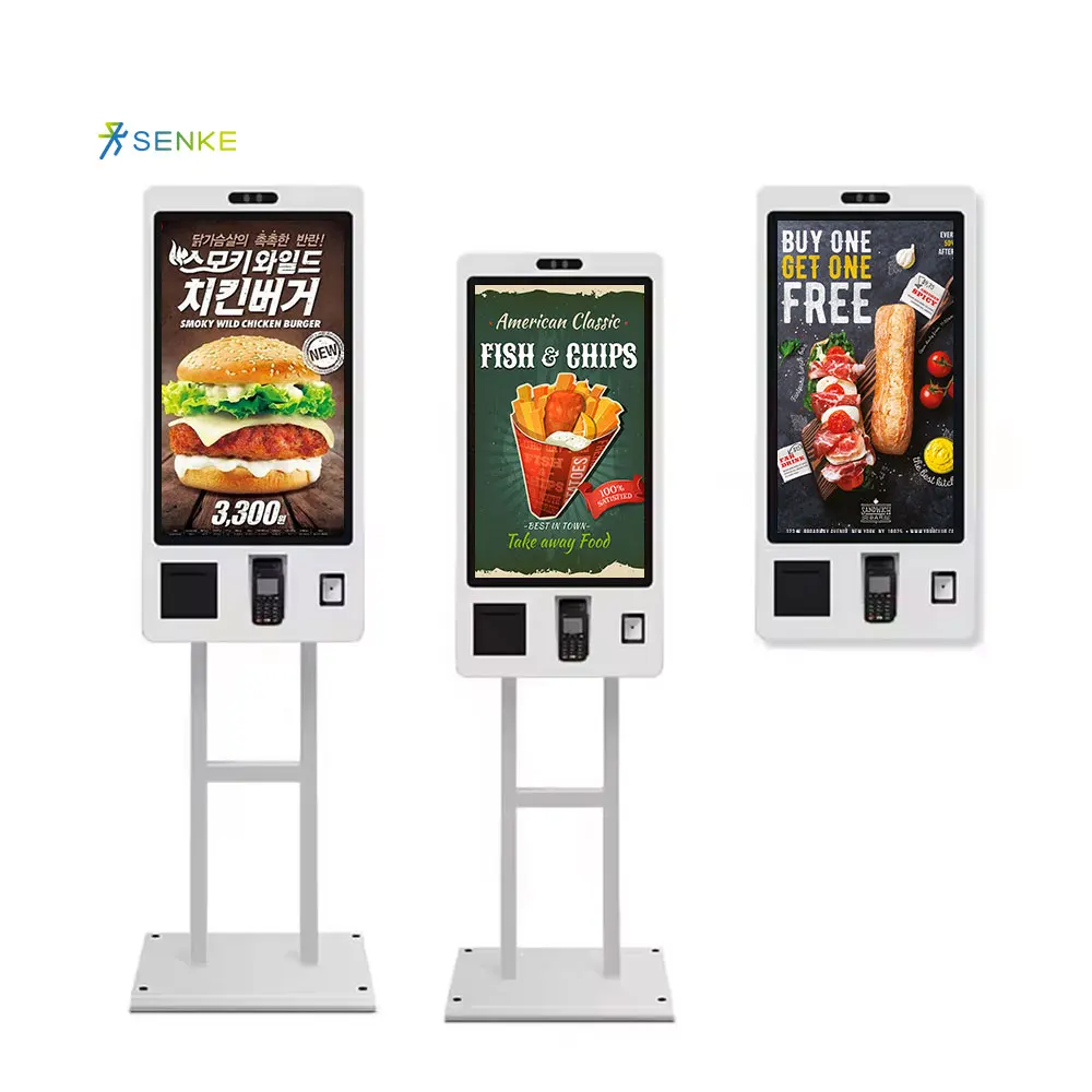 Efficient Self-Ordering Kiosk Restaurant Touch Screen Kiosk Self Service Ordering Machine
