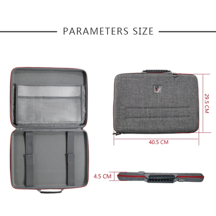 Custom Size Logo Carrying Travel Bags Computer Storage Backpack Cases Shoulder Strap EVA Laptop Bags