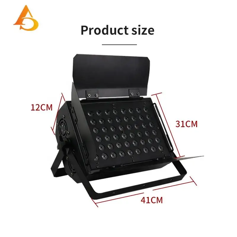 Stage events light 54pcs 3w video studio lighting panel dmx rgbw washing flood light