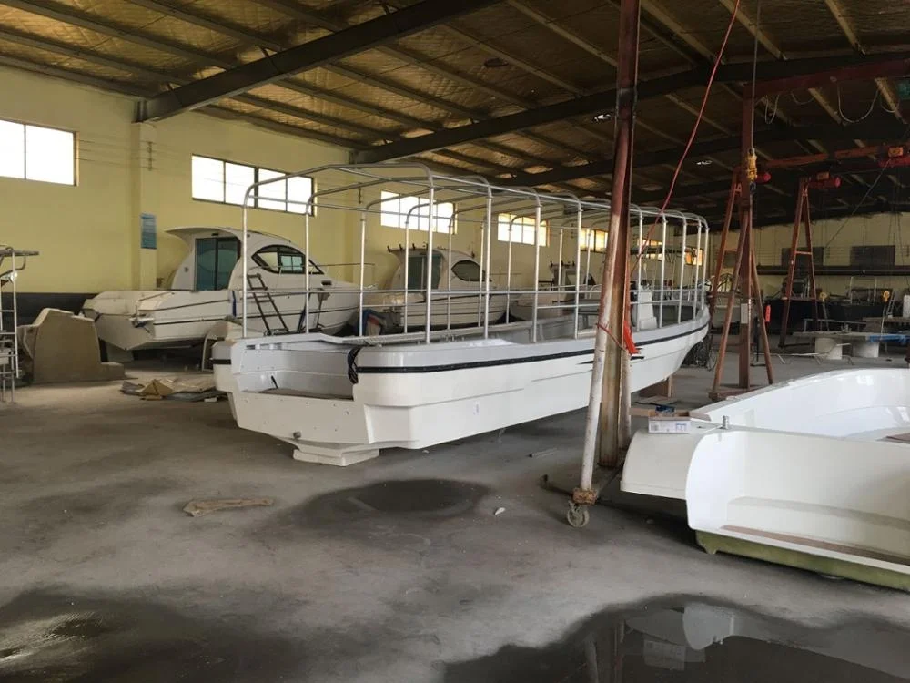 9.6m 32ft  Easy Console Big Top Long Bench For Passenger Fiberglass  Fishing Fishing Panga Boat