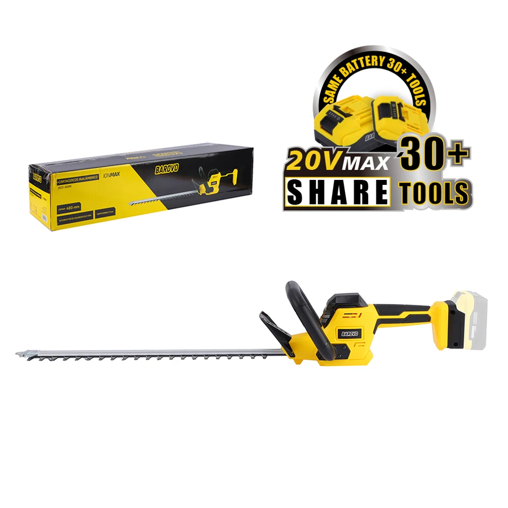 Barovo 20V Cordless Hedge Trimmer Double Blade 480mm